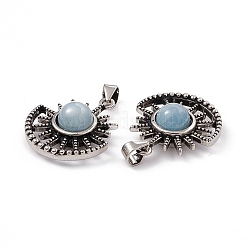 Подвески из натурального аквамарина&nbsp;KK-A173-08AS-03