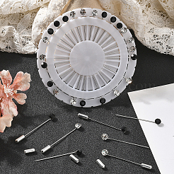 1 набор железных брошей со стразами&nbsp;AJEW-SC0031-23B