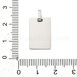 Подвески-бирки из штампованной нержавеющей стали 304&nbsp;STAS-Z126-03P-01