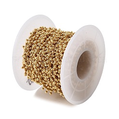 Латунные цепочки с круглыми бусинами&nbsp;CHC-L054-16G