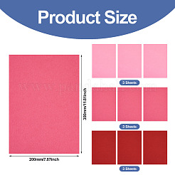 9 лист 3-х цветного нетканого материала&nbsp;DIY-TA0013-43B