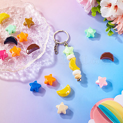 20шт 2 стиля непрозрачные акриловые бусины&nbsp;OACR-TA0002-98