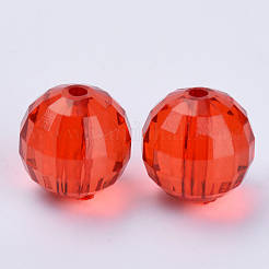 Прозрачные акриловые бусины&nbsp;X-TACR-Q254-8mm-V12