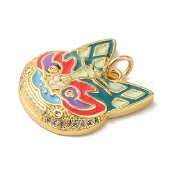 Латунные микро проложить кубического циркония подвески&nbsp;KK-R162-079G