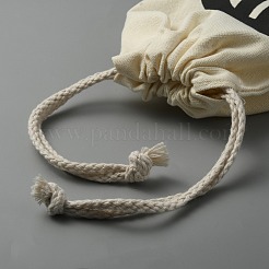 Холщовые сумки на шнурке&nbsp;ABAG-WH0031-26A