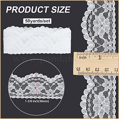 50 ярд полиэстеровых кружевных лент&nbsp;SRIB-PH0001-53A