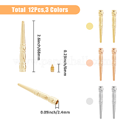 12 шт. 3-цветные литые наконечники для шнура&nbsp;FIND-FH0009-53