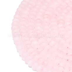 Природного розового кварца нитей бисера&nbsp;G-P575-A09-6x4mm