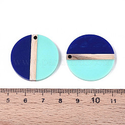 Кулоны из непрозрачной смолы и дерева&nbsp;RESI-T057-73A