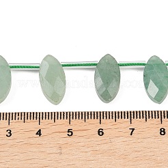 Естественный зеленый авантюрин бисер нитей&nbsp;G-P607-A04-01