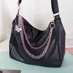 Акриловые бабочки многослойные цепочные ремни для джинсовых брюк&nbsp;HJEW-TAC0113