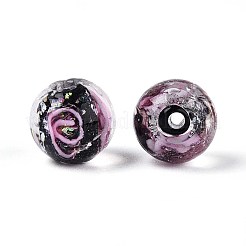 Ручной работы бусины фольги&nbsp;LAMP-T021-33B