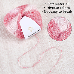 4 моток пряжи сегментно окрашенного мохера 2 цветов&nbsp;OCOR-CY0002-51A