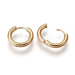 Серьги-кольца Huggie Hoop из нержавеющей стали 304 с ионным покрытием (IP)&nbsp;X-EJEW-O087-06B