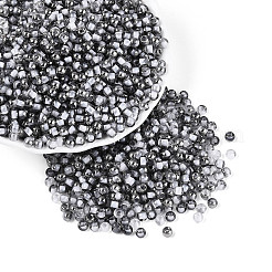 Прозрачные внутри цветные стеклянные бусины&nbsp;SEED-T007-19A-10