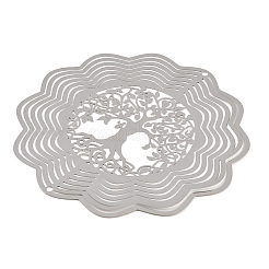 Ветряная вертушка с вращающимся подвесным механизмом из нержавеющей стали 201 (3d).&nbsp;STAS-B122-01P-04