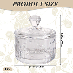 1шт стеклянная банка для конфет с крышкой&nbsp;AJEW-CN0005-13A