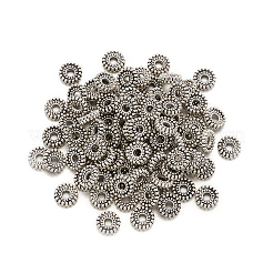 Тибетском стиле сплав Шарики прокладки&nbsp;TIBEB-TA0001-07-6mm