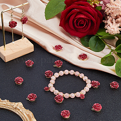 30 шт. подвески-розы из непрозрачной смолы&nbsp;FIND-DC0007-84