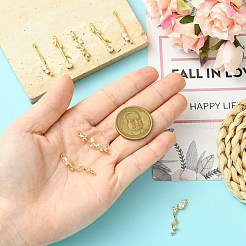 8 шт. 4 стиля латунные подвески с микропаве и кубическим цирконием&nbsp;KK-CJ0003-88