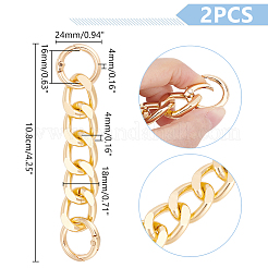 2 шт. алюминиевый удлинитель для ремня кошелька с панцирной цепью&nbsp;FIND-UN0003-04A-LG
