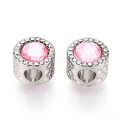 Стойки покрытие сплава горный хрусталь европейских бусы&nbsp;FIND-N011-04P