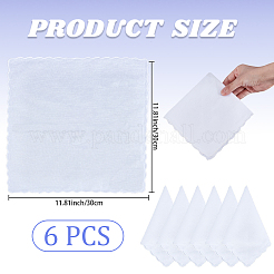 6 шт. хлопковый носовой платок&nbsp;AJEW-CP0010-01