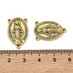 Святая овальная резная люстра из сплава Девы Марии в тибетском стиле&nbsp;S-TIBEP-LF0961YKG-AG