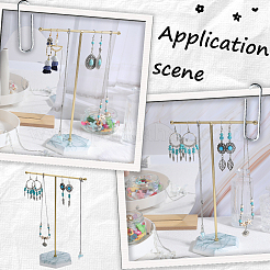 1 комплект позолоченной Т-образной железной полки для хранения ключей и ювелирных изделий&nbsp;ODIS-SC0001-03B