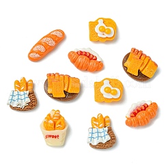 30шт 6 стиля непрозрачные кабошоны из смолы&nbsp;RESI-CJ0004-29