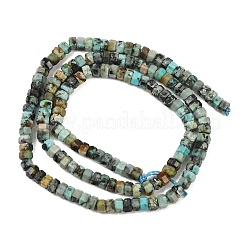 Бусы натуральная африканская бирюза (яшма)&nbsp;G-G345-C23-2x4mm