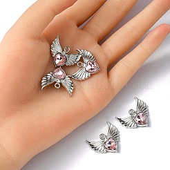 Стеклянные подвески из сплава с покрытием стойки&nbsp;FIND-YW0001-85B