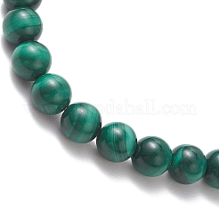 2 шт. браслет из натуральных окрашенных и подвергнутых термической обработке бусин черного агата&nbsp;BJEW-JB13435