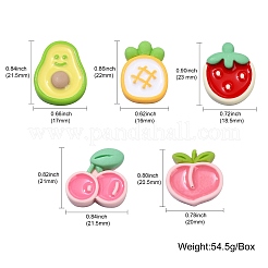 25шт 5 стиля непрозрачные кабошоны из смолы&nbsp;RESI-CJ0003-79
