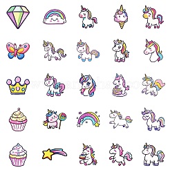 50шт. мультяшная бумажная наклейка с изображением единорога&nbsp;LS-STIC-C012-03