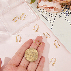 12 шт. крючки для сережек из нержавеющей стали 304&nbsp;STAS-BBC0008-76