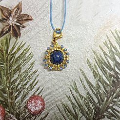 Подвеска из лазурита&nbsp;HJEW-MZ00034-01