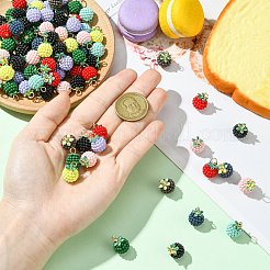 100шт прорезиненные подвески из абс-пластика&nbsp;KY-CJ0002-14