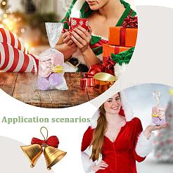 100 шт. Рождественские снежинки напечатаны целлофановые пакеты для упаковки конфет&nbsp;ABAG-GF0001-41A