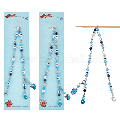 Цепочки для вязания рядов из стеклянных и акриловых бисера HJEW-AB00547-1