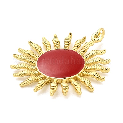 Латунь эмаль подвески&nbsp;KK-H527-35G-01-1