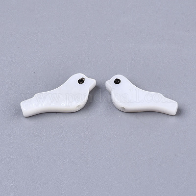 Бусины из натуральных пресноводных ракушек&nbsp;SSHEL-R049-02-1