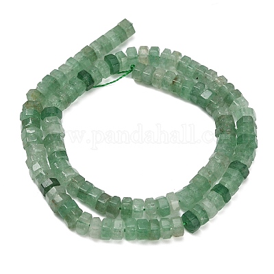 Природный зеленый бисер пряди клубники кварца&nbsp;G-G317-A08-3x6mm-1