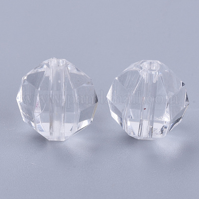 Прозрачные акриловые бусины&nbsp;TACR-Q256-8mm-V01-1