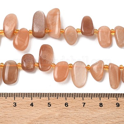 Натуральный Sunstone бисер пряди&nbsp;G-P604-A04-01-1