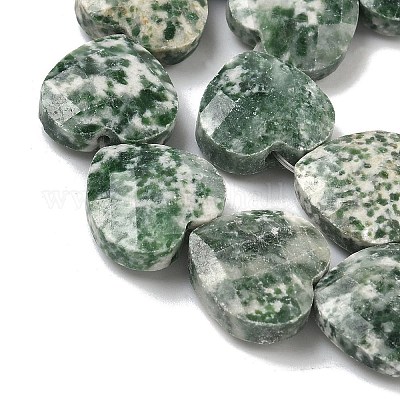 Натуральные зеленые пятна яшмовых нитей&nbsp;G-A309-A20-01-1