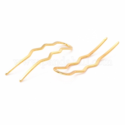 Латунные вилки для волос с покрытием стойки&nbsp;OHAR-C004-01G-1