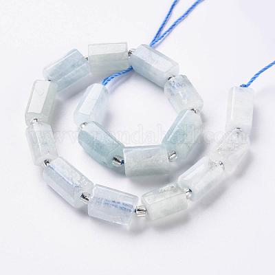 Природные Аквамарин бисер нитей&nbsp;G-S345-8x11-005-1
