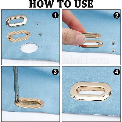 12 шт. 3-цветная вкручивающаяся люверсная фурнитура из цинкового сплава&nbsp;FIND-GF0003-24-1