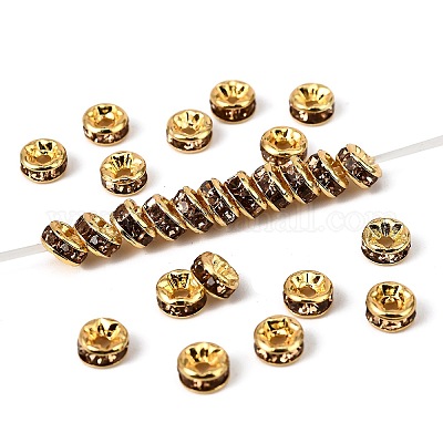 Латунь марки А горный хрусталь Spacer бисер&nbsp;RSB034NF-05G-1